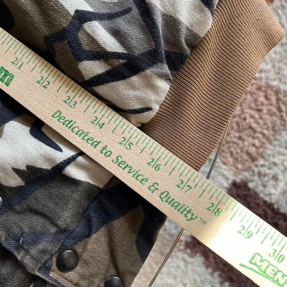 90s Predator Camo Insulated Bomber Jacket Size XL - Picture 7 of 8